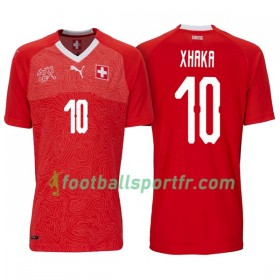 Tenue Suisse Xhaka 10 Domicile Coupe du monde 2018 Maillot de Foot
